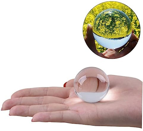 SOIMISS Palla Trasparente per Fotografia e Meditazione per Decorazioni Feng Shui e Giochi Bianco Trasparente