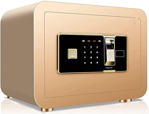 Agua a Prueba Fuego, Seguridad, electrónica Digital 35X25X25Cm con Huella Dactilar biométrica, Caja Fuerte Acero el hogar, Pantalla, para joyería Hotel de Oficina