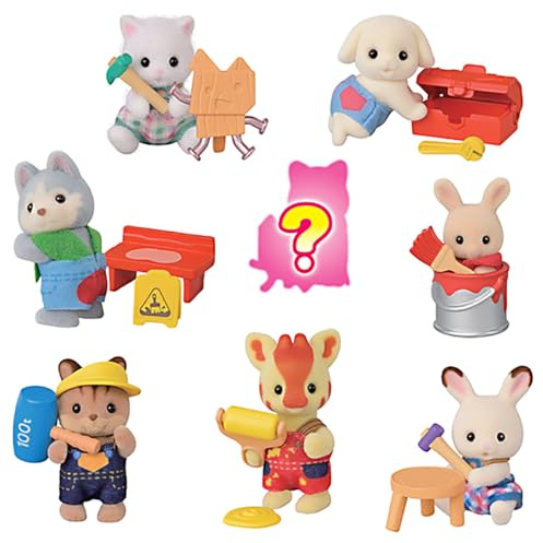 Sylvanian Families Sammelfigur, Baby Builders Blindbeutel, Spielzeug für Kinder ab 3 Jahren