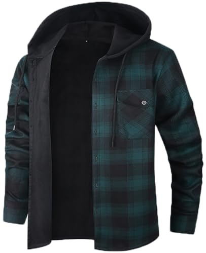 Iris Sprite Chemise à Carreaux rembourrée Chaude pour Homme