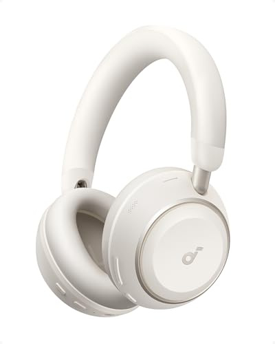 Soundcore Space 2 by Anker, Active Noise Cancelling Headphones, Comfortable Fit, 50H Playtime, LDAC Hi-Res Wireless Audio, Dual Connection, Clear Calls, Bluetooth 6.1, Nap Mode, Wearing Detection
