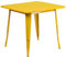 Flash Furniture Felix Tisch für Innen- und Außenbereich, quadratisch, 80 cm, Gelb