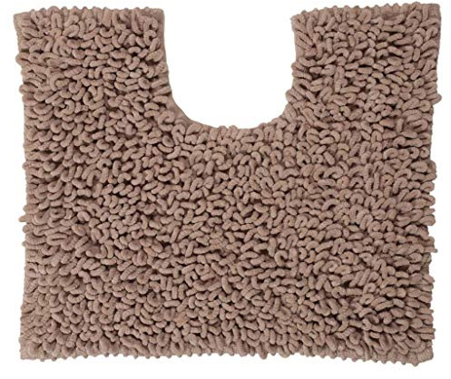 Sealskin Twist, Tapis de Contour WC, Microfibre, 45 x 50 cm, Sable