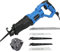Reciprocating Saw 900W Variable Speed Electric Corded Sabre Cutting Wood Metal, 0-2800rpm Variable Speed Electric Saw, 5 PCS Saw Blades, LED Light, Ideal for Wood and Metal Cutting