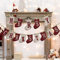 LessMo Buon Natale Bandierine, Stendardo Natalizio a Forma di Calzino in Tela Scozzese Decorazione per Caminetto Wall Tree, Ideale per la Decorazione Domestica di Natale