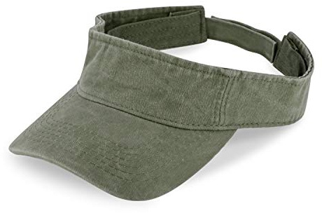 fiebig Juno Visor med kardborrfäste | En storlek sommarkeps i många färger av 100 % bomull | unisex sommarmössa med justerbar innerband
