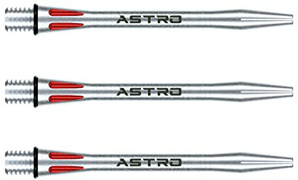 WINMAU Astro Aluminium Rot Mittel Dartschäfte (Schäfte) – 1 Set pro Packung (insgesamt 3 Schäfte)