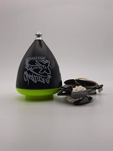 SPACE TROMPOS - Saturno Xtreme Roller, Color Negro, Incluye Cuerda