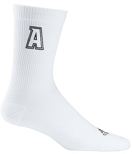 adidas Unisex - Adulto Embroidered Socks, White / Black, 42-45