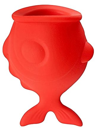 Fischmund-Lippenfüller-Gerät, schnelles Sexy-Lippenfüller-Verbesserungsgerät für Frauen, selbstsaugendes, volleres Lippen-Sexy-Lippen-Mund-Schmollen-Werkzeug, natürliches Lippenfüller-Pump Rot