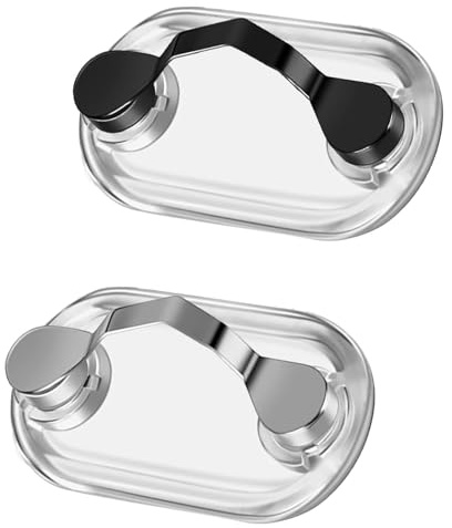 Porte-Lunettes Magnétiques,2 PCS Broche pour Lunettes Broche Aimantée en Acier Inoxydable Support Multifonction pour Lunettes Lunettes de Soleil Écouteurs et Badges pour Homme et Femme