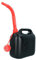 Carpoint Bidón de gasolina, 5 L, color negro, autorización UN