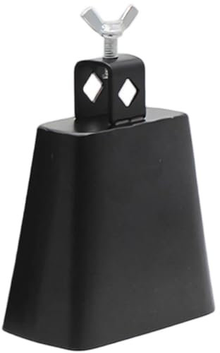 Glixoft Cencerro De Jazz De Metal, Campana De Pastoreo Vintage, Instrumento De Percusión, Accesorio para Eventos Deportivos, Fútbol, ​​Baloncesto, Fiestas.