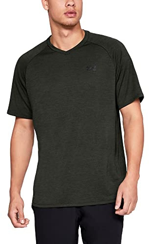 Under Armour Manga Corta Tech con Cuello en V para Hombre