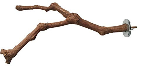 Grust Natural Wooden Bird Perches for Budgies, Canaries - Wild Grape Wooden Sticks for Bird Cage Accessories