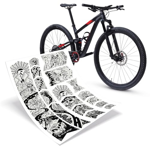 Riesel Design® Frame:Tape 3000 Fahrrad Rahmenschutz - Stylische Fahrrad Schutzfolie/Selbstklebende Fahrradschutzfolien/MTB Rahmenschutzfolie als Kratzschutz (Vanlife)
