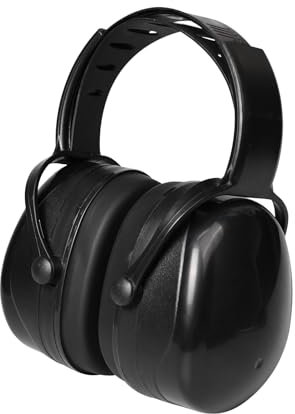 Pumwoy Lärmschutz Kopfhörer 30 dB Geräuschreduzierung, Hörschutz Ohrenschützer, Kapselgehörschutz Earmuffs, Schalldichte Ohrenschützer Erwachsene und über Sieben Jahre (Schwarz)