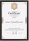 Ditwis Cadre A4 Noir pour Documents, Certificats et Photos (21x29,7 cm), Cadre Photo Moderne pour Salons, Chambres et Bureaux