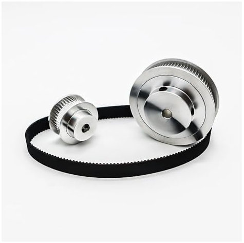 20T 80T HTD Zahnriemenscheibensatz Untersetzung 1:4 20 Zähne Synchronräder Set Riemenbreite 15 mm 80 Zähne Zahnriemenscheibensatz Riemenlänge 300 mm(80T Bore 25mm,20T Bore 6mm)