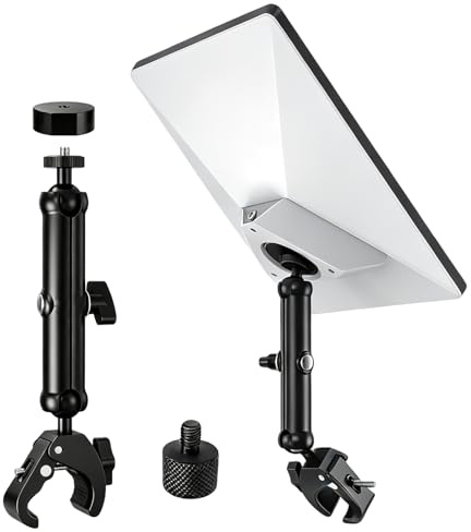 2025 Starlink Mini Trípode, Adaptador de Abrazadera de Barra de Aluminio con 1/4-20 y 3/8-16 Roscas, Soporte Portátil Ajustable 360° Starlink Mini Accesorios para Camping, Balcón, RV, Yate