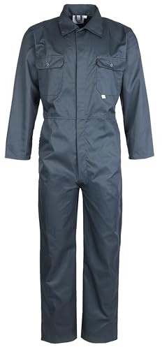 Fort - Stud Front Coverall - 240 gsm - Hållbara Herroveraller - Overaller Män - Arbetsoveraller för Män - Overaller Arbetskläder - Overaller Män Arbetskläder, gRÖN, 38W