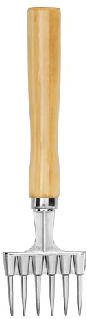 New Star Foodservice 48346 Ice Chipper Crusher Nickle Plated with Wood Handle, 9, Silver