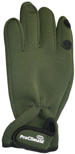 Guantes de neopreno para hombre de ProClimate, para ciclismo, caza, tiro, deportes o ropa de calle, hombre, color verde, tamaño L-XL