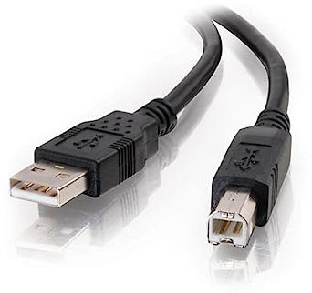 C2G 3 m USB-Druckerkabel, USB2.0 A auf B. Kompatibel mit Druckern und Scannern von HP, Epson, Brother, Samsung, Cannon und allen anderen USB A/B-Geräten, schwarz