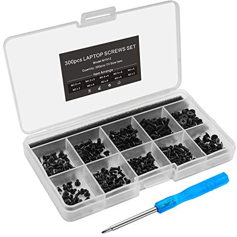 Mcsher 300pcs Laptop Notebook Screws Kit Set for IBM HP Dell Lenovo Samsung Sony Toshiba Gateway