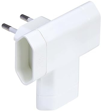 Simon brico adapter 10a 250 v 3 uttag vit blister