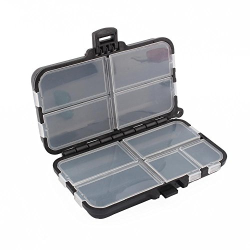 Boîte à Pêche, Organisateur Practical pour Leurres et Appâts, 9 Compartiments, Portable et Facile à Nettoyer, pour Pêche en Eau Douce, en Mer, Tourisme et Activités Extérieures