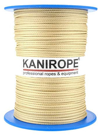Kanirope® Aramidseil ARABRAID 1mm 100m Gelb 16-fach geflochten