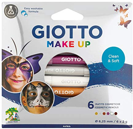 Giotto 474100 Make-up-Bleistifte, Metall, 6 Stück