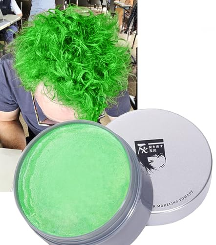 Temporary Hair Wax Hair Colour Wax DIY Non Permanent Washable Hair Dye for Party Cosplay Halloween Green