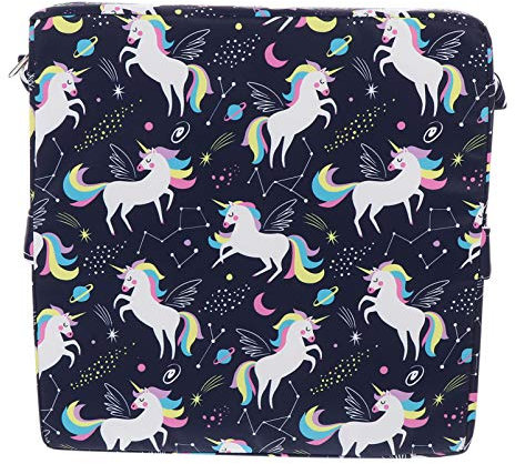 TOYANDONA Sitzkissen für Esszimmerstühle Kinder Erhöhungskissen Baby Kleinkinder Sitzerhöhung Sitzauflage Zierkissen Einhorn Muster Esszimmer Stuhl Hocker Esstisch Zuhause Restaurant