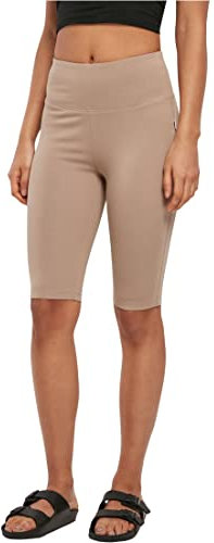 Urban Classics Damen TB5014-Ladies Organic Stretch Jersey Cycle Yoga-Shorts, softtaupe, M