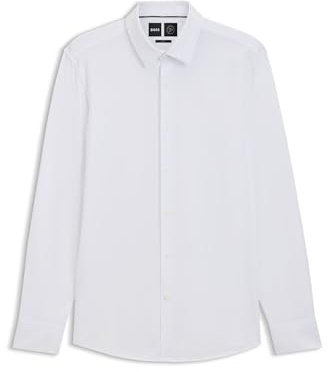 BOSS Chemise Slim en Coton Stretch Mélangé Performant