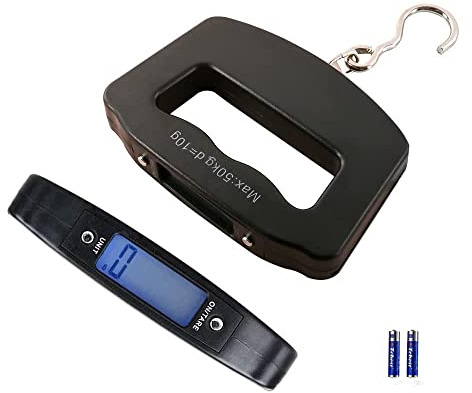 Luggage Scale, Large Handle, Electronic Luggage Scale, High Precision Carrying, 110lbs/50kg, Hook Rotates 360°, Travel Airport Checked Luggage Baggage, Avoid Extra Charges for Your Over Weight