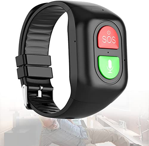 Weyot Notrufuhren Für Senioren Mit Sturzerkennung -SOS Funktion, GPS,4G-Anrufe Wasserdicht Fitness Tracker Uhr,für Ältere Menschen, Patienten Oder Hinderlichen,Black