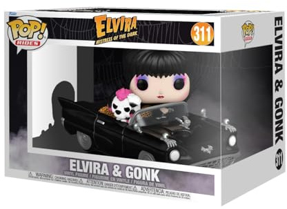 Funko Pop! Rides Deluxe: Elvira Mistress of The Dark mit Macabre Mobile - Vinyl-Sammelfigur - Geschenkidee - Offizielle Handelswaren - Spielzeug Für Kinder und Erwachsene - Movies Fans
