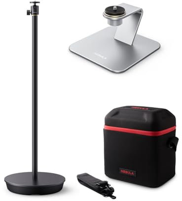 NEBULA Zubehörset für Cosmos, Halterung für Beamer, Kompatibel Projektoren, Mobiles Heimkino-Set, Tischständer, Stativ, Reisetasche, Passend für Cosmos Serie