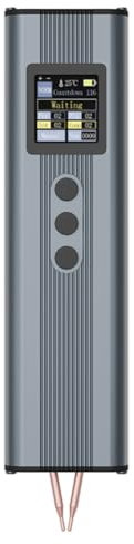 Vocdikficy Soldador por Puntos con Pantalla Digital Portátil Ajustable de 11 Engranajes y Pulso Dual para Soldadura con Tira de Níquel con Batería 18650