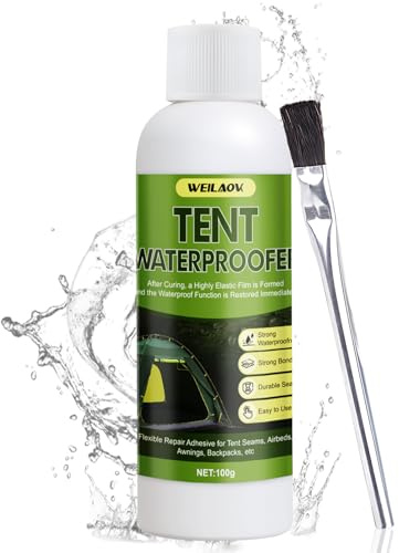 WEILAOK Colla per PVC, Colla Impermeabile per Gomma, Formazione di Una Membrana Impermeabile Collas Forte, Adatto per L'impermeabilizzazione di Tende, Gommoni, Impermeabili, 100g (A)