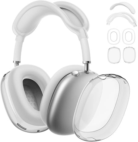 XFSRG Hörlursväska Over Ear skyddsfodral högkvalitativt och elegant skyddsfodral för over-ear hörlurar perfekt för resor och vardag (transparent)