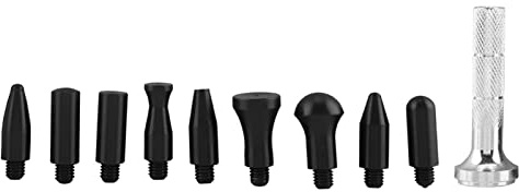 Culnflun Penna per la Riparazione di ammaccature Senza Vernice, Set di Utensili manuali Professionali per la Riparazione di ammaccature con più Teste in Gomma per carrozzeria, frig