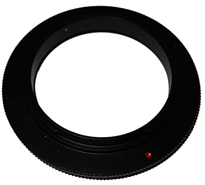 vhbw 52 mm Retroadapter kompatibel mit Nikon D3000, D100, D3, D200, D300, D3100, D3200 Kamera - Umkehrring für 52 mm Objektiv