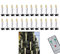 EuroFone Christmas Tree Candles, 30pcs LED Flameless Flickering Battery Taper Candles with Removable Clipsfor Home Party Indoor Outdoor Xmas Trees Decor
