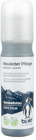 biped Rauleder Pflege zur Farbauffrischung, Pflege, Schutz und Imprägnierung - Wildleder, Velours Nubuk Pflegemittel Stick - für Textilien und TEX-Materialien - PFC frei 75 ml z2790(dunkelblau)