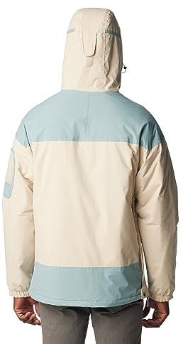 Columbia Challenger Insulated Pullover, Giacca Anorak Invernale Uomo, Dark Stone/Stone Blue, Taglia M