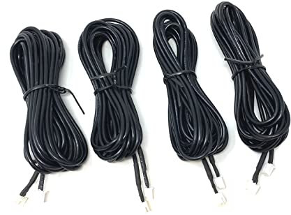 Dolphin Automotive Parksensoren, 4 m, Sensor-Verlängerungskabel, vorne oder hinten, 4 Stück